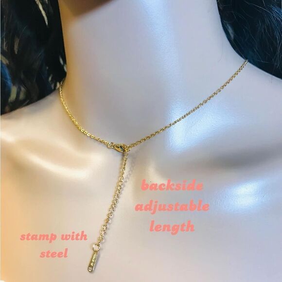 Fashion Clover Necklace 18k gold plated - Picture 5 of 5
